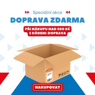 Do konce srpna máte u nás na e-shopu při nákupu nad 500 Kč DOPRAVU ZDARMA‼ V košíku stačí zadat kód DOPRAVA a je to! Tak...